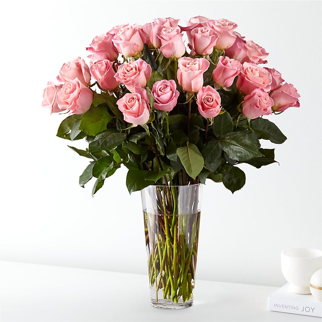 Long Stem Pink Rose Bouquet – HEART LAKE FLOWERS & GIFTS, Brampton ON