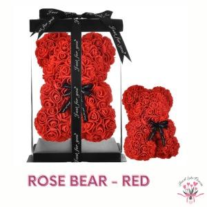Rose Teddy Bear (RED) – HEART LAKE FLOWERS & GIFTS, Brampton ON