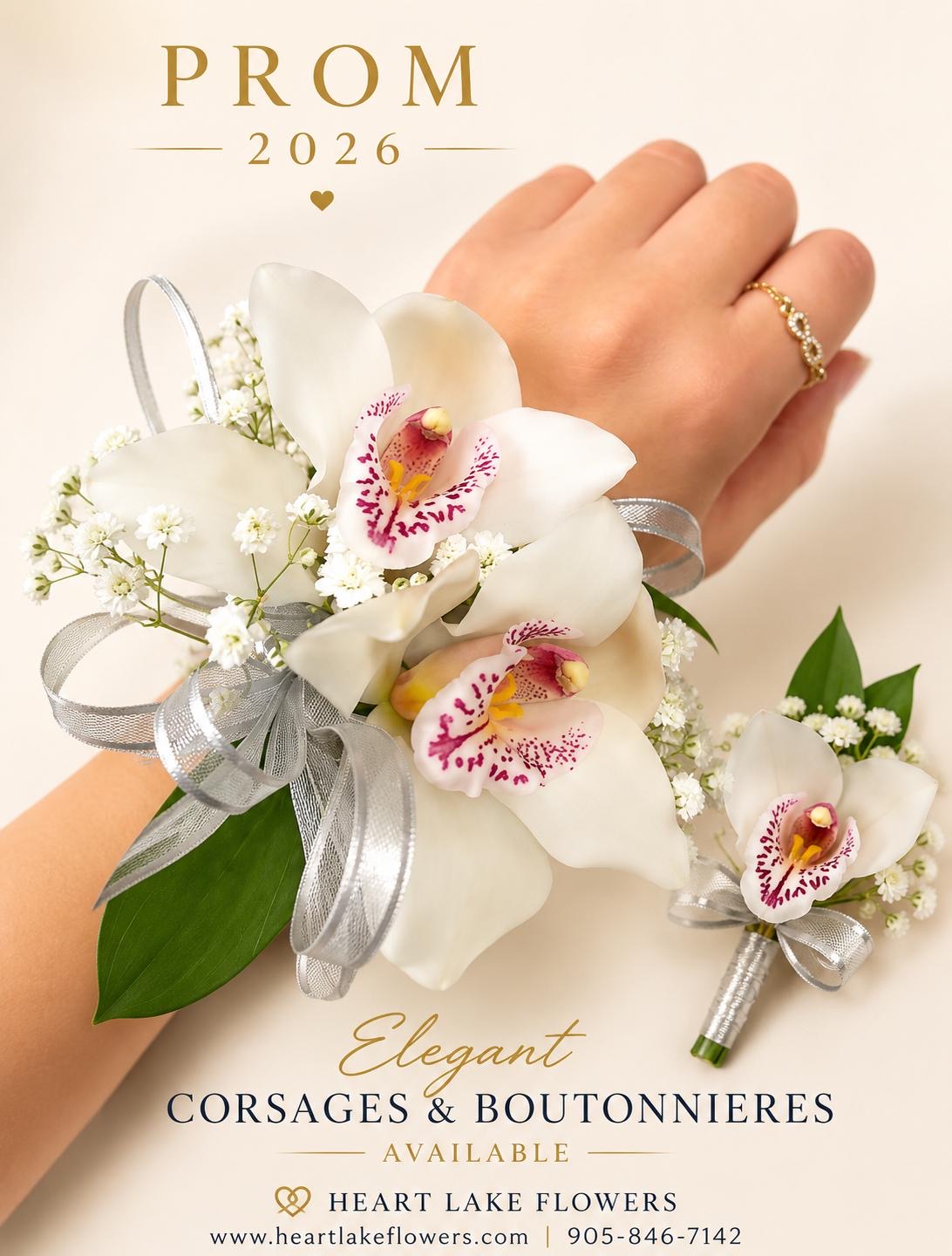 Prom & Graduation Orchid Floral Set – HEART LAKE FLOWERS & GIFTS, Brampton ON