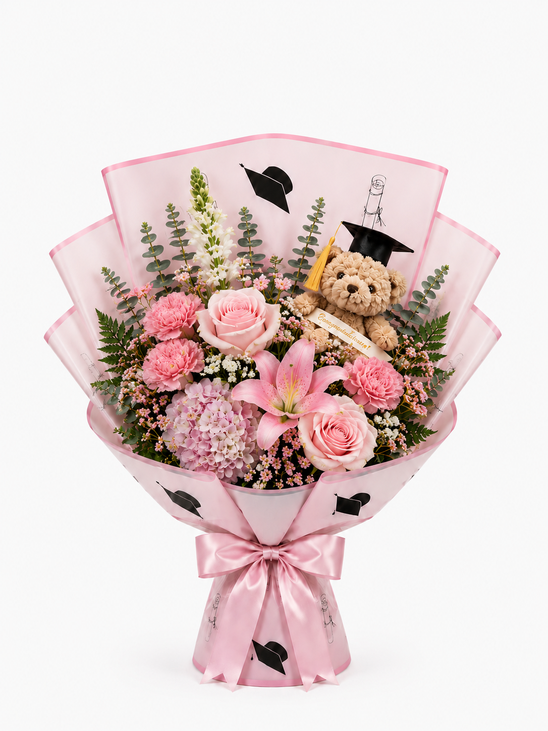 Pink Celebration Graduation Bouquet – HEART LAKE FLOWERS & GIFTS, Brampton ON