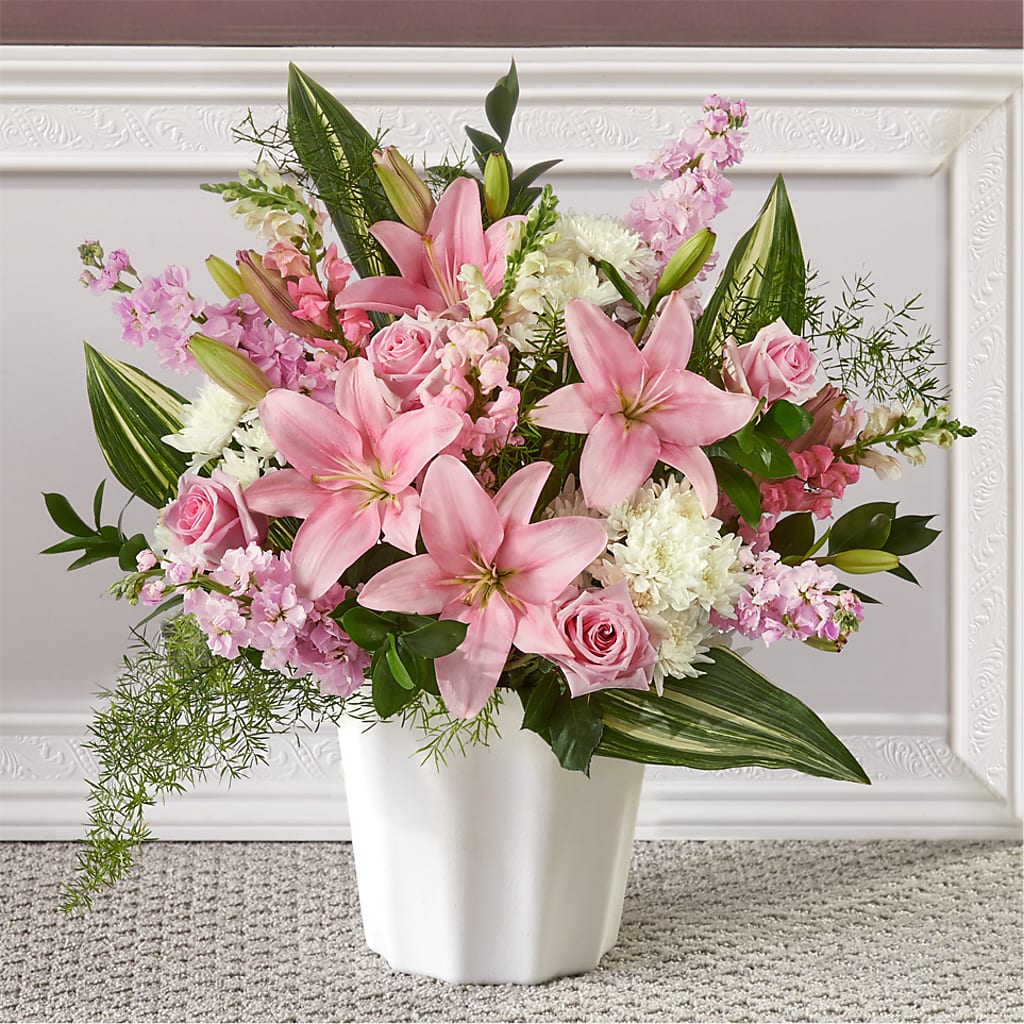 Simply Serene Floor Basket – HEART LAKE FLOWERS & GIFTS, Brampton ON