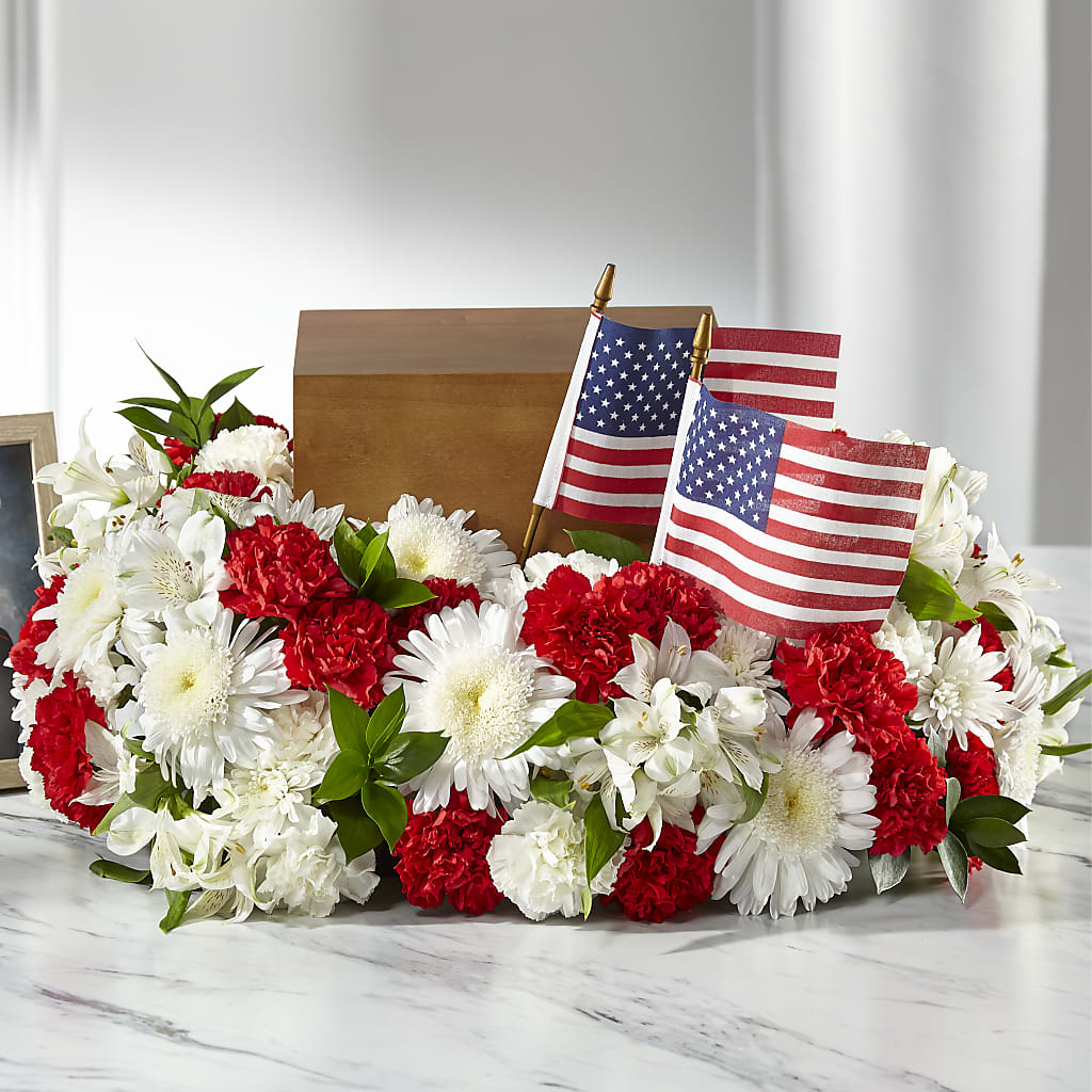 Spirit of Patriotism Cremation Adornment – HEART LAKE FLOWERS & GIFTS, Brampton ON