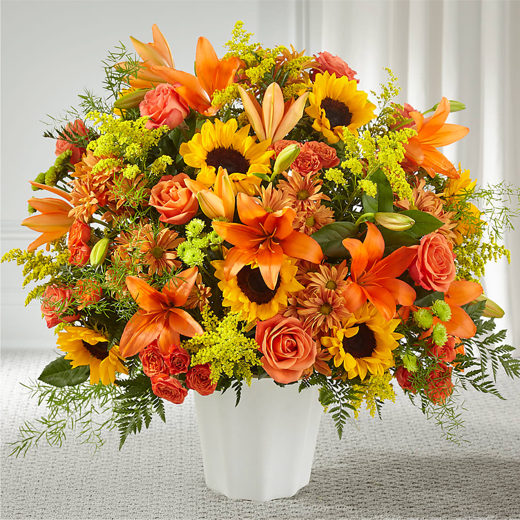 Harvest Thoughts Floor Basket – HEART LAKE FLOWERS & GIFTS, Brampton ON