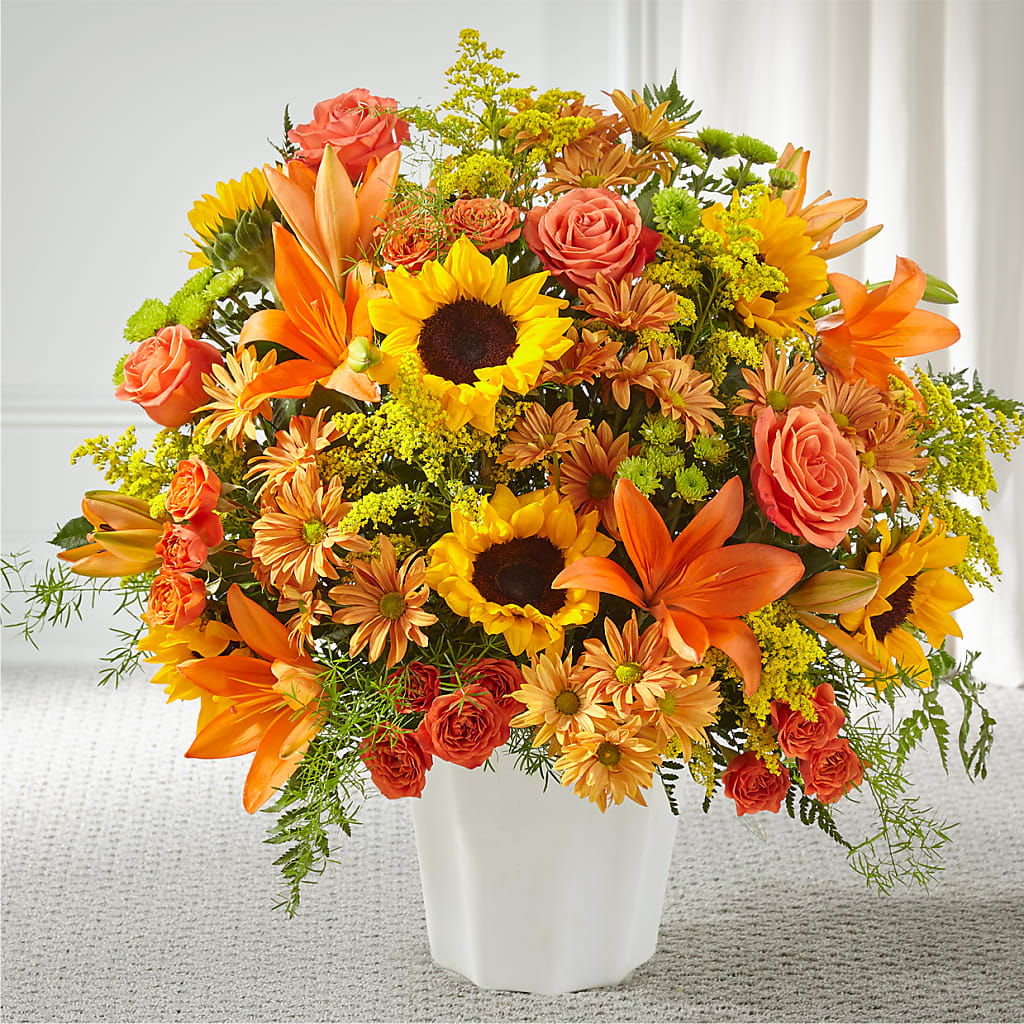 Harvest Thoughts Floor Basket – HEART LAKE FLOWERS & GIFTS, Brampton ON