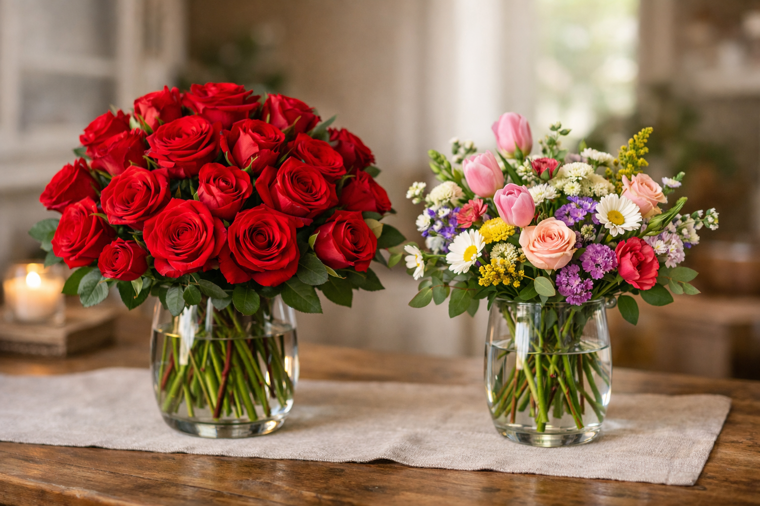 Heart Roses Vs Roses Valentine’s Day Flower Dilemma: Roses vs. Mixed Bouquets for the ...
