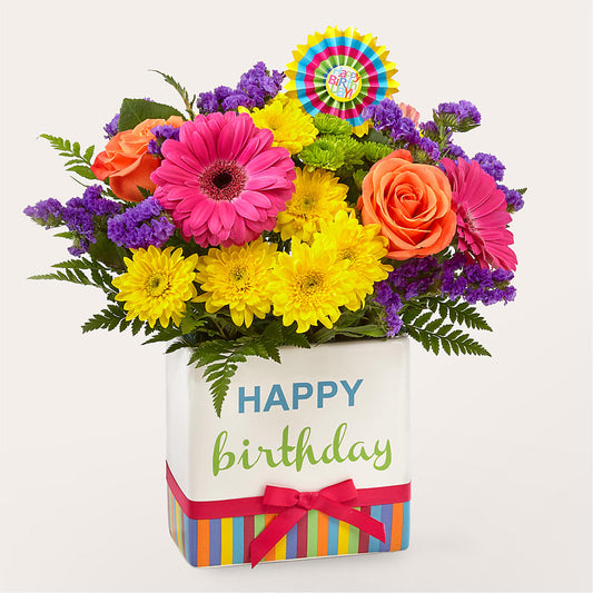 Birthday Brights Bouquet – HEART LAKE FLOWERS & GIFTS, Brampton ON
