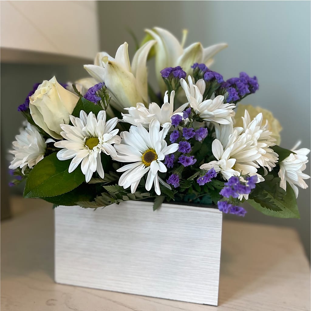 Beyond Blue Box Bouquet – HEART LAKE FLOWERS & GIFTS, Brampton ON