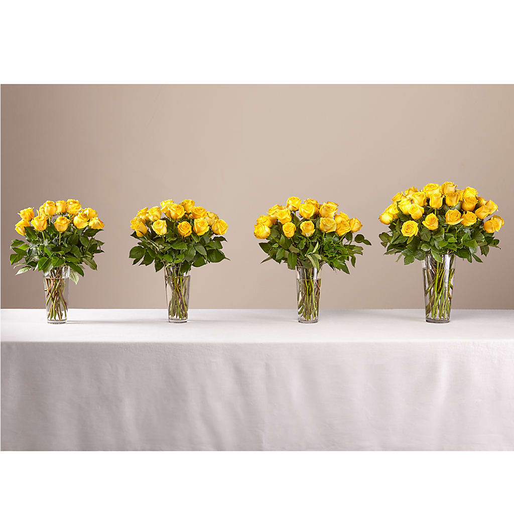 Long Stem Yellow Rose Bouquet – HEART LAKE FLOWERS & GIFTS, Brampton ON