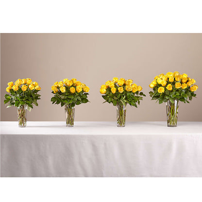 Long Stem Yellow Rose Bouquet – HEART LAKE FLOWERS & GIFTS, Brampton ON