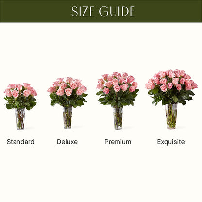 Long Stem Pink Rose Bouquet – HEART LAKE FLOWERS & GIFTS, Brampton ON