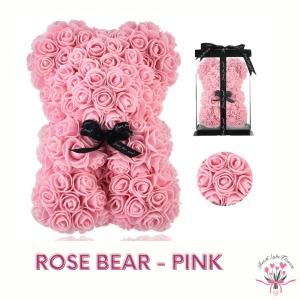 Ours en peluche rose (rose clair)