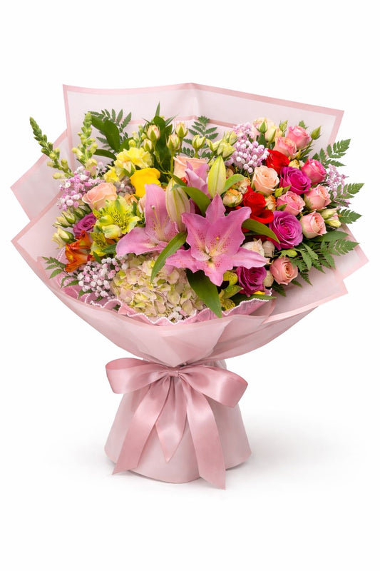 Luxury Hand-tied MIX Flower Bouquet