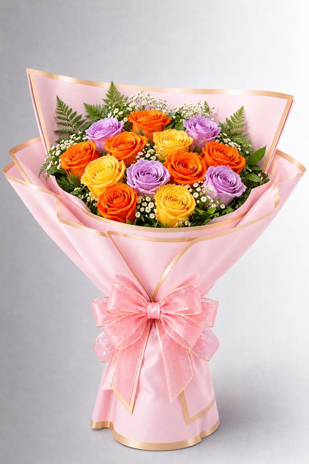 Dozen MIx Roses Bouquet - M-Day Special