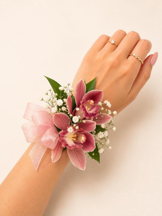 Pink Orchid Corsage