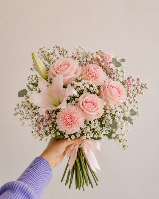 Blush Garden Prom Bouquet