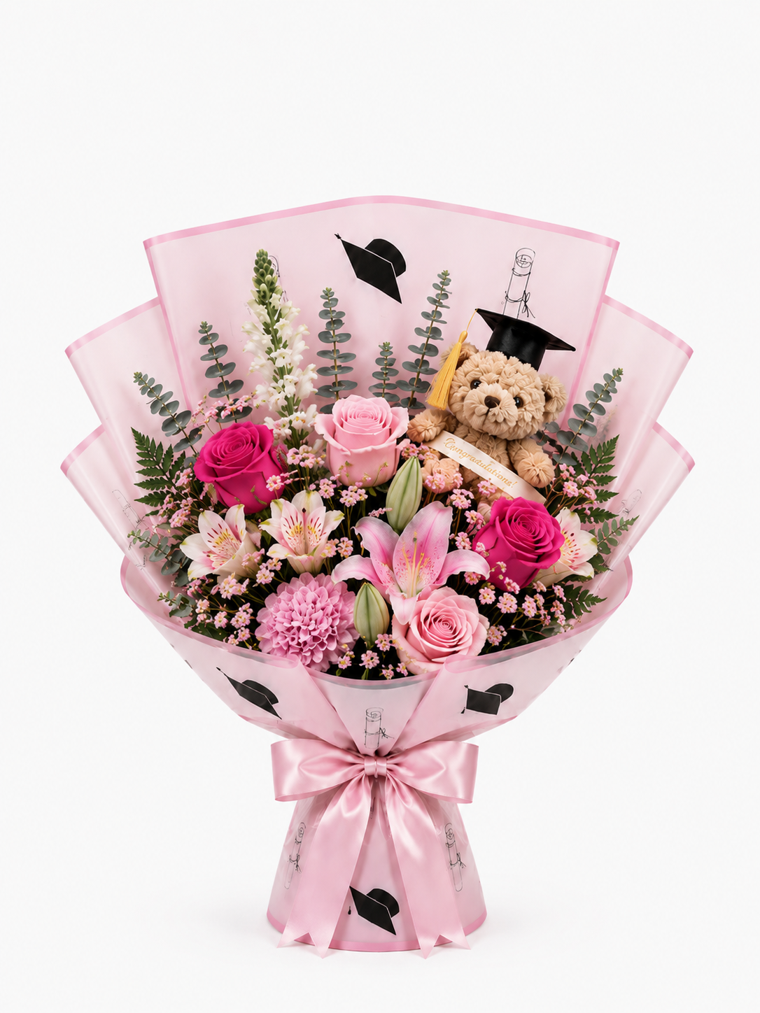 Pink Celebration Graduation Bouquet