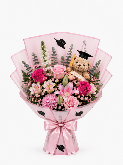 Pink Celebration Graduation Bouquet