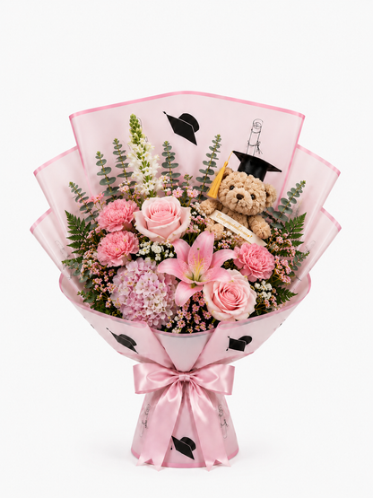 Pink Celebration Graduation Bouquet