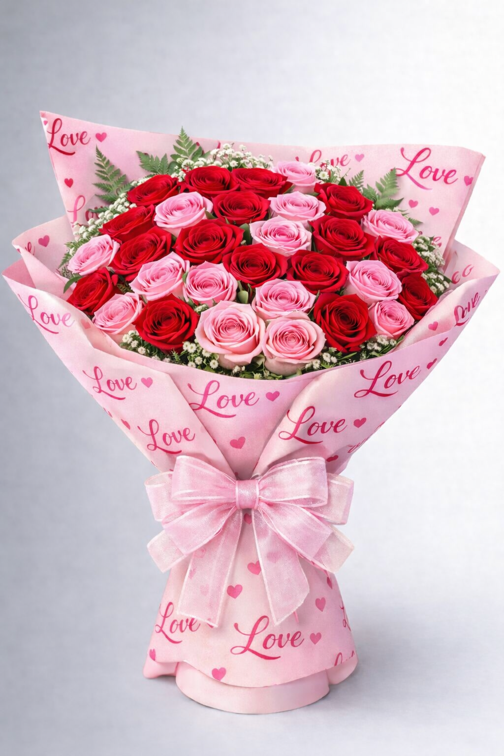 Premium Rose Bouquet (Red+Pink) – HEART LAKE FLOWERS & GIFTS, Brampton ON