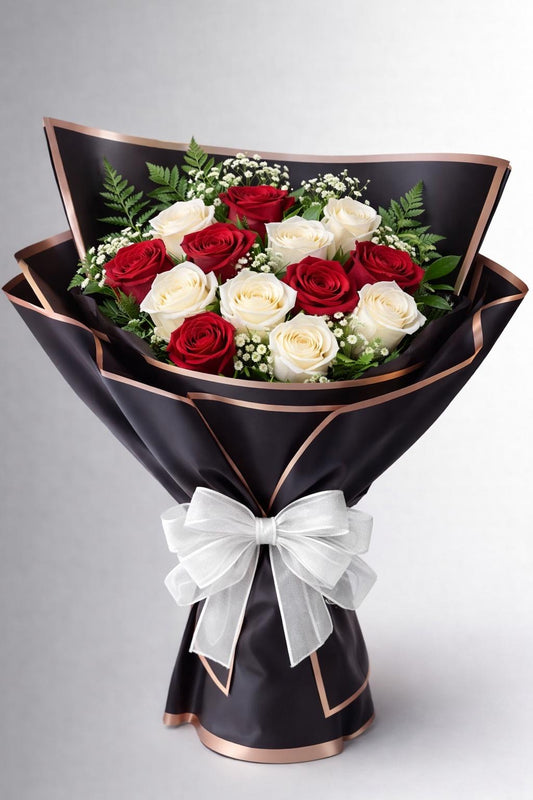 Special wrap premium white Roses