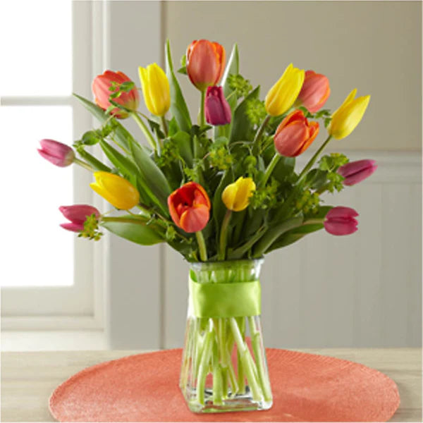 Sunlit Treasures Tulip Bouquet