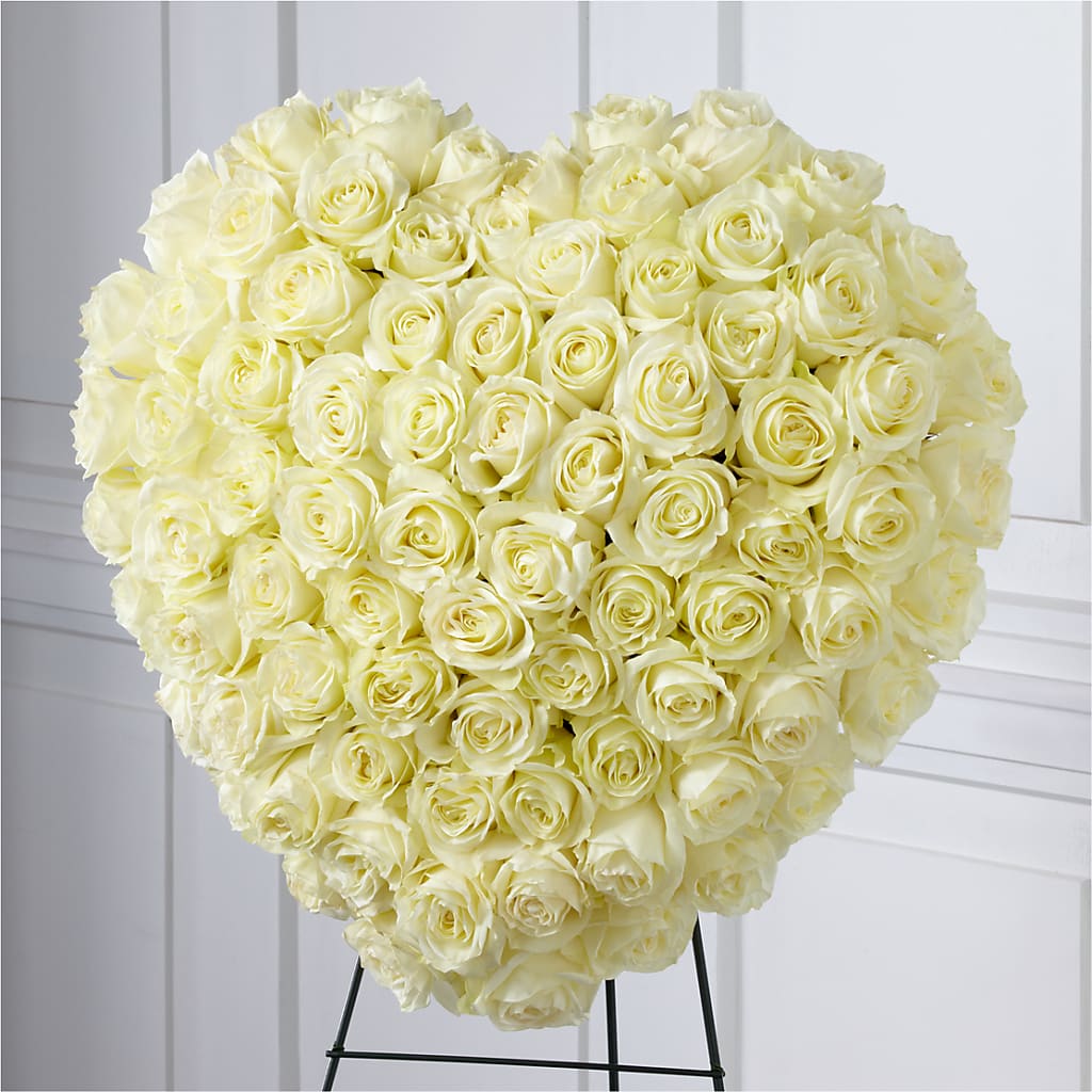 Elegant Remembrance Standing Heart – HEART LAKE FLOWERS & GIFTS, Brampton ON