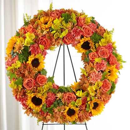 Autumnal Memories Wreath (Standard) – HEART LAKE FLOWERS & GIFTS, Brampton ON
