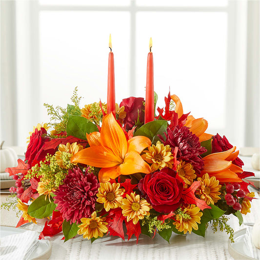 Autumn's Embrace Centerpiece – HEART LAKE FLOWERS & GIFTS, Brampton ON