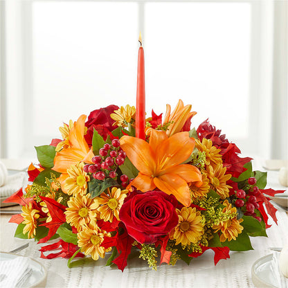 Autumn's Embrace Centerpiece – HEART LAKE FLOWERS & GIFTS, Brampton ON