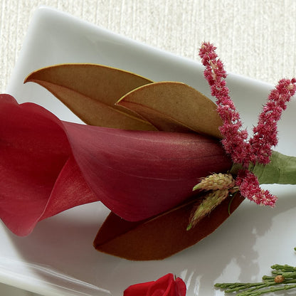 Red Calla Boutonniere – HEART LAKE FLOWERS & GIFTS, Brampton ON